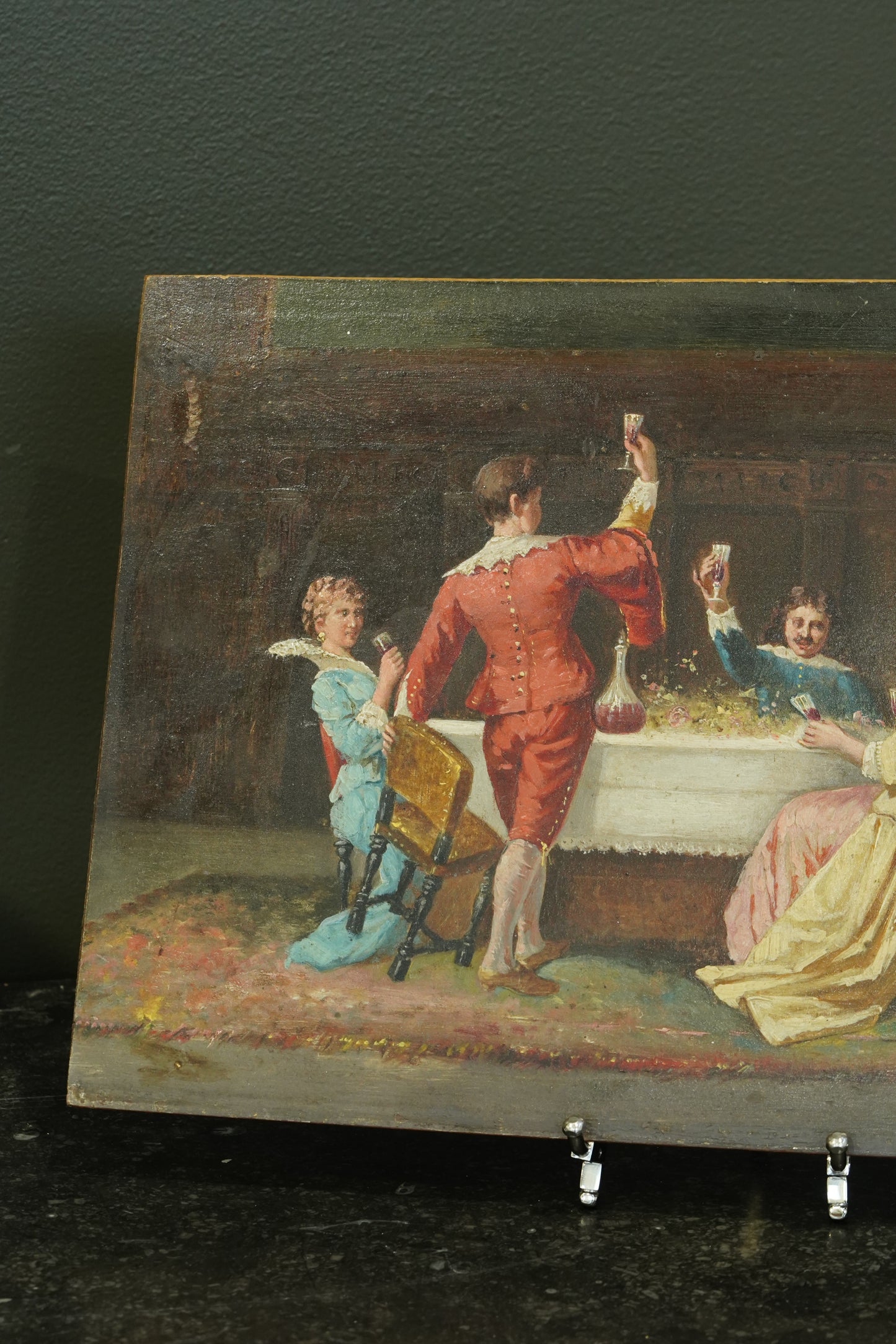 Antique 19th Century Oil on Panel, Continental European School