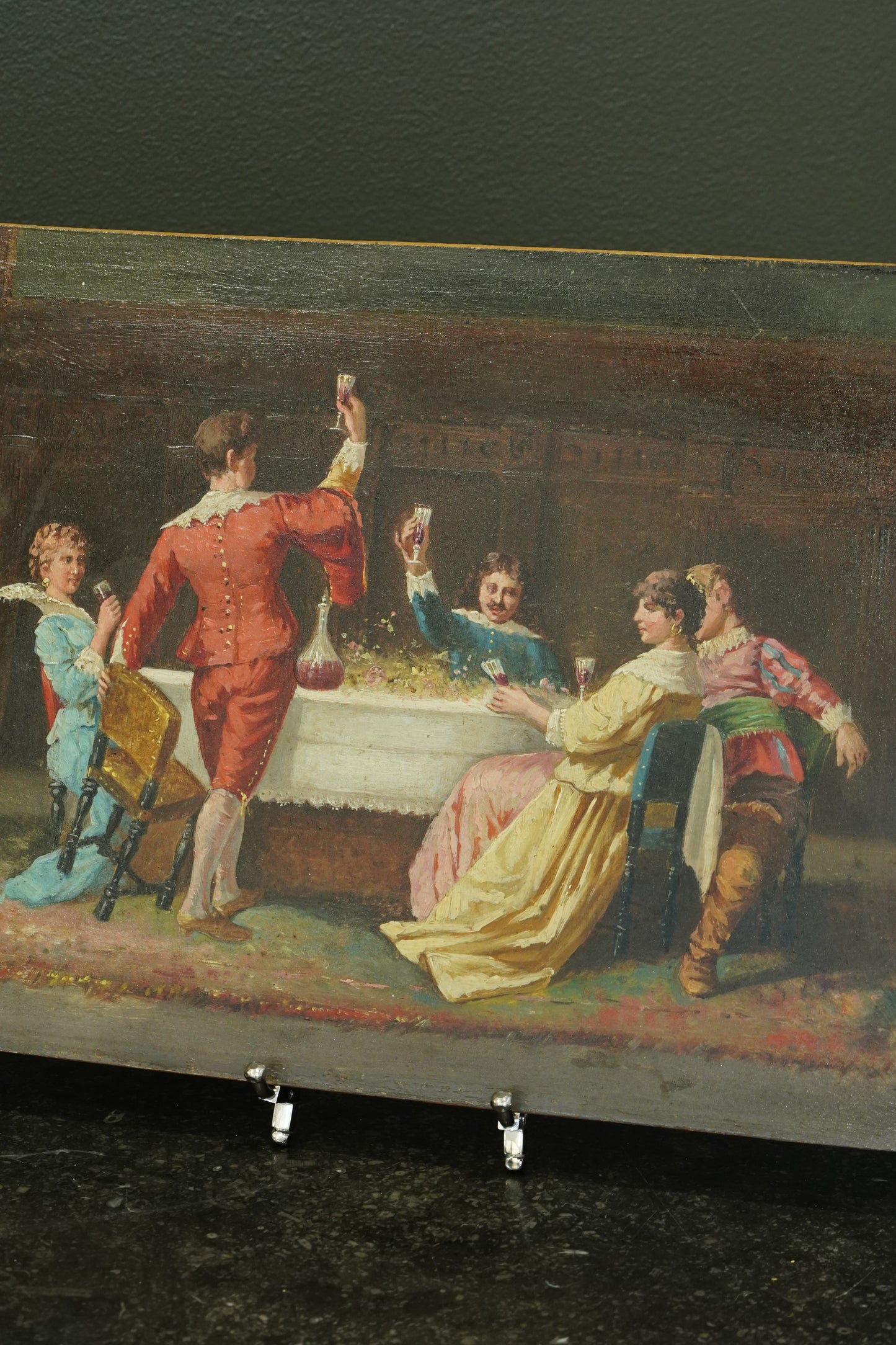 Antique 19th Century Oil on Panel, Continental European School