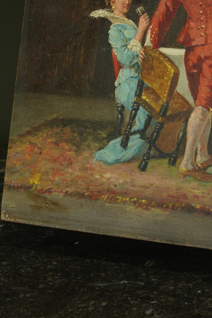Antique 19th Century Oil on Panel, Continental European School