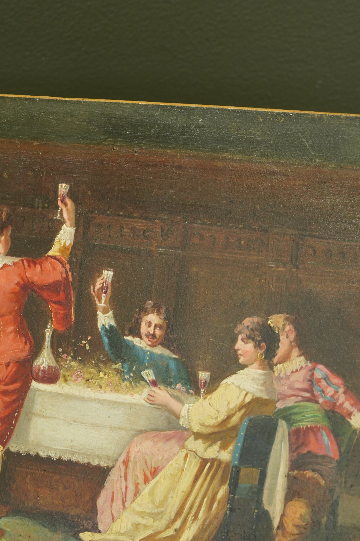 Antique 19th Century Oil on Panel, Continental European School