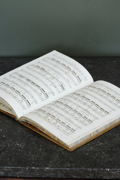Antique Schubert 40 Melodies Leather Score Music Leather Book