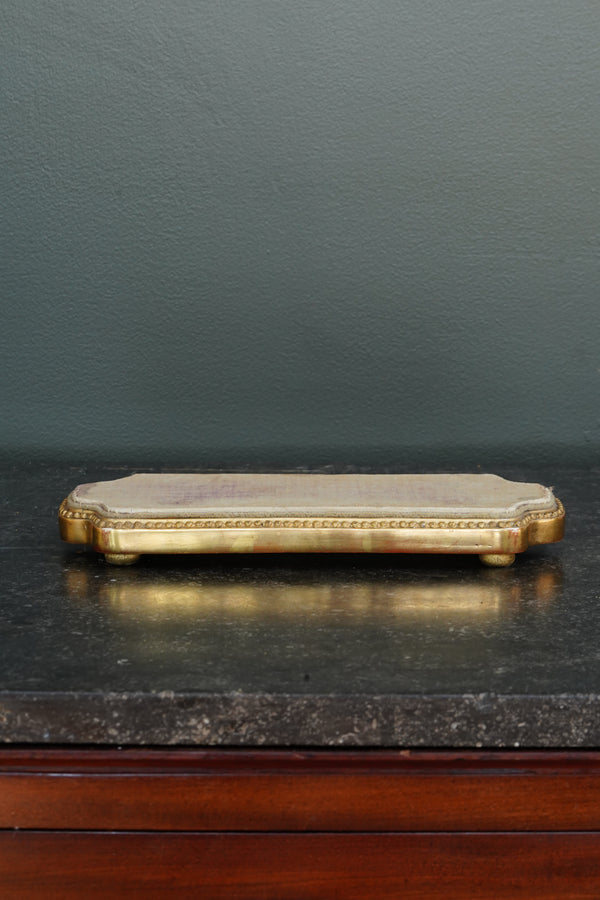 *Reserved* Antique Giltwood Display Plinth, Cartouche Form