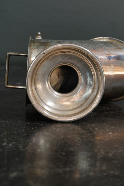 Antique Victorian Silverplate Sugar Scuttle with Scoop