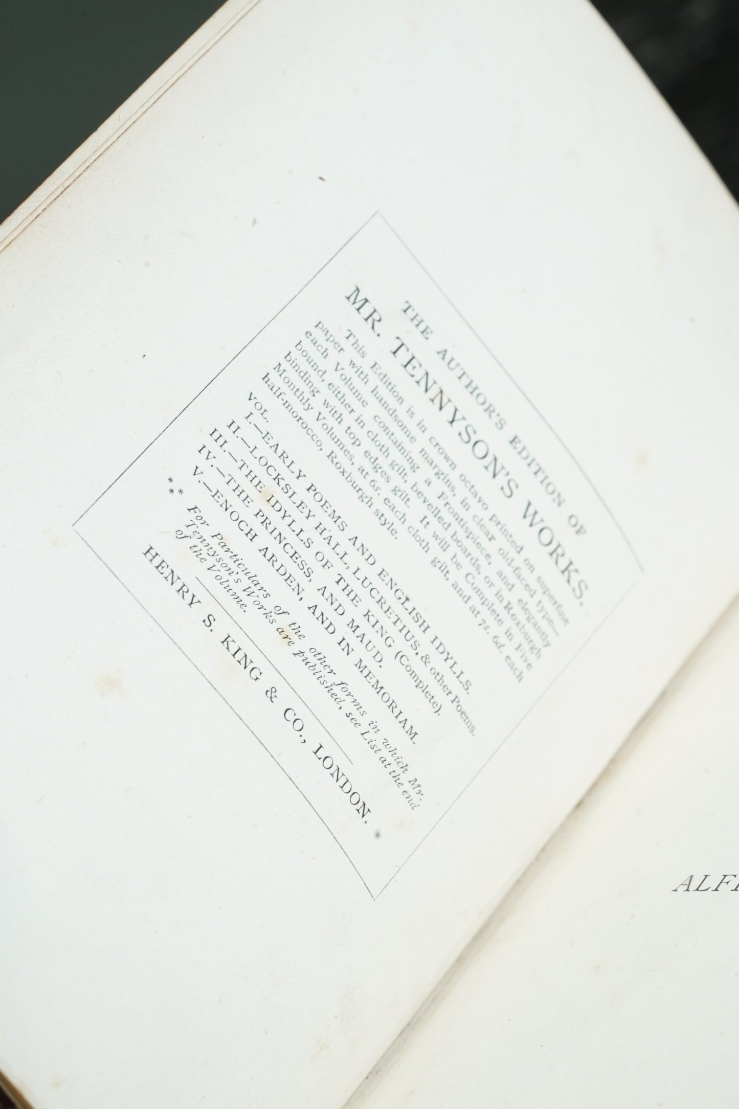 Alfred Tennyson Queen Mary A Drama 1875 First Edition Red Leather