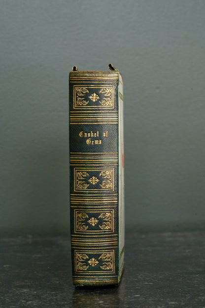 Casquet of Gems 1874 Antique Celluloid Poetry Book