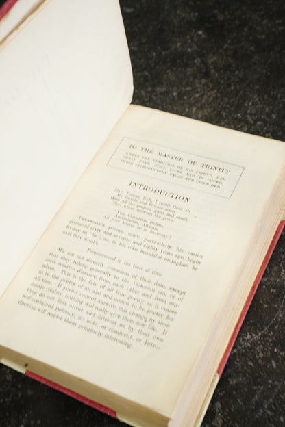 Antique Poems of Tennyson Half Vellum Oxford Edition Circa 1910