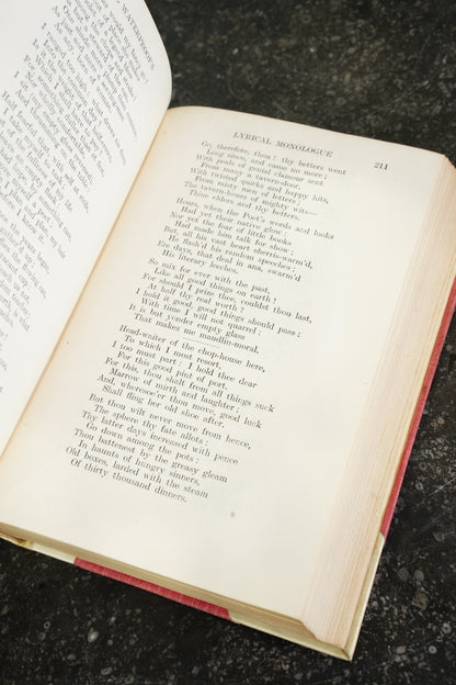 Antique Poems of Tennyson Half Vellum Oxford Edition Circa 1910