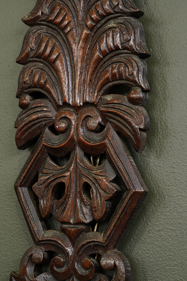 Antique English Carved Oak Architectural Fragment secondary view