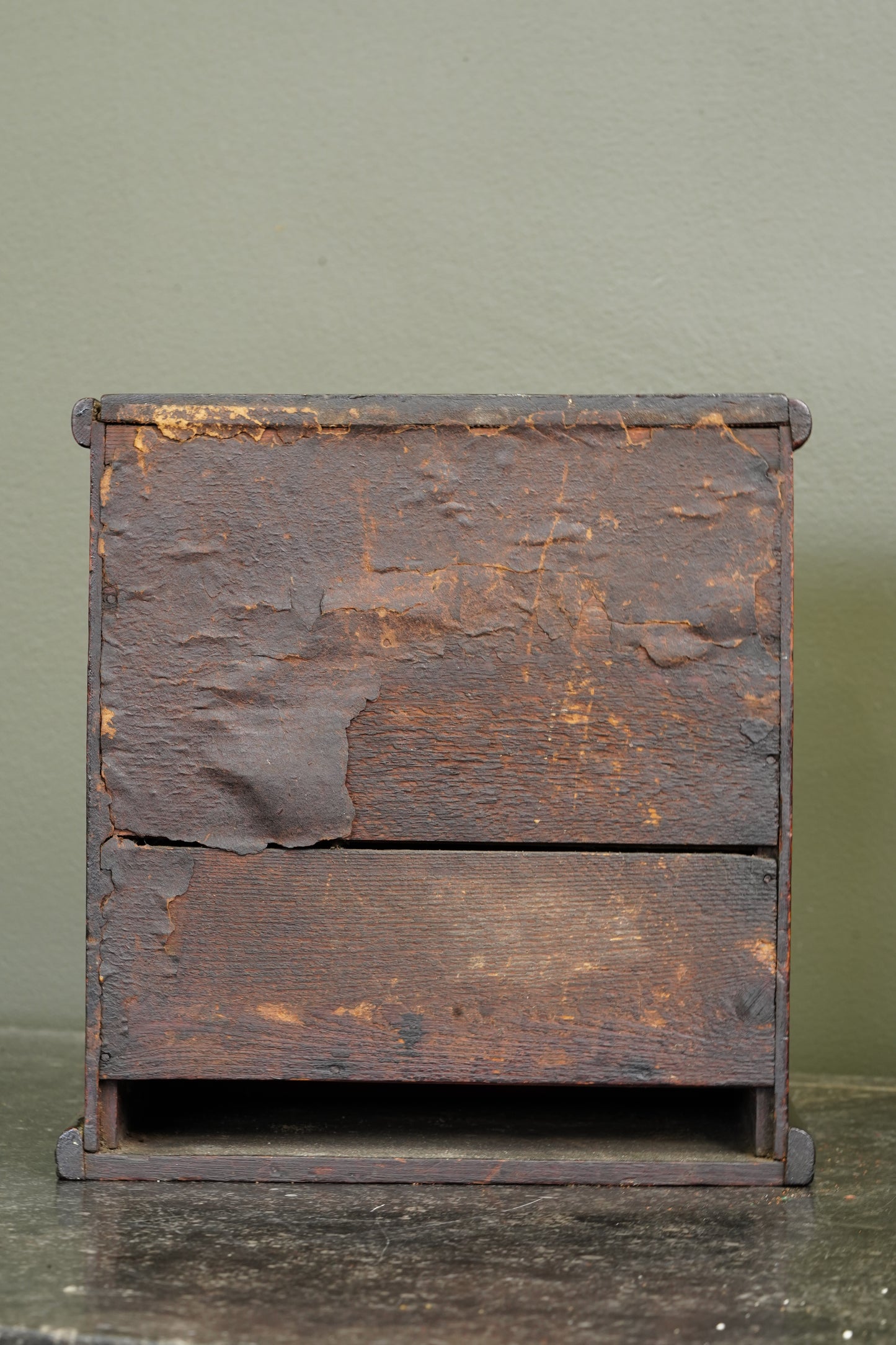 Antique English Miniature Mahogany Chest of Drawers, Ca. 1870