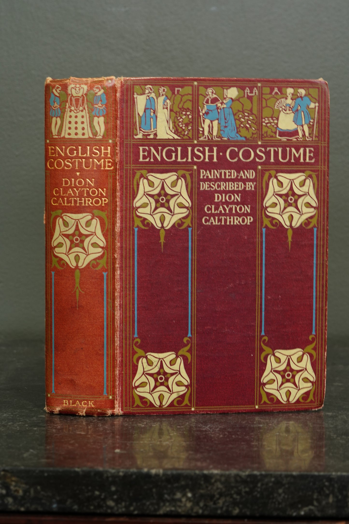 Antique English Costume Book Illustrated Calthrop 1931