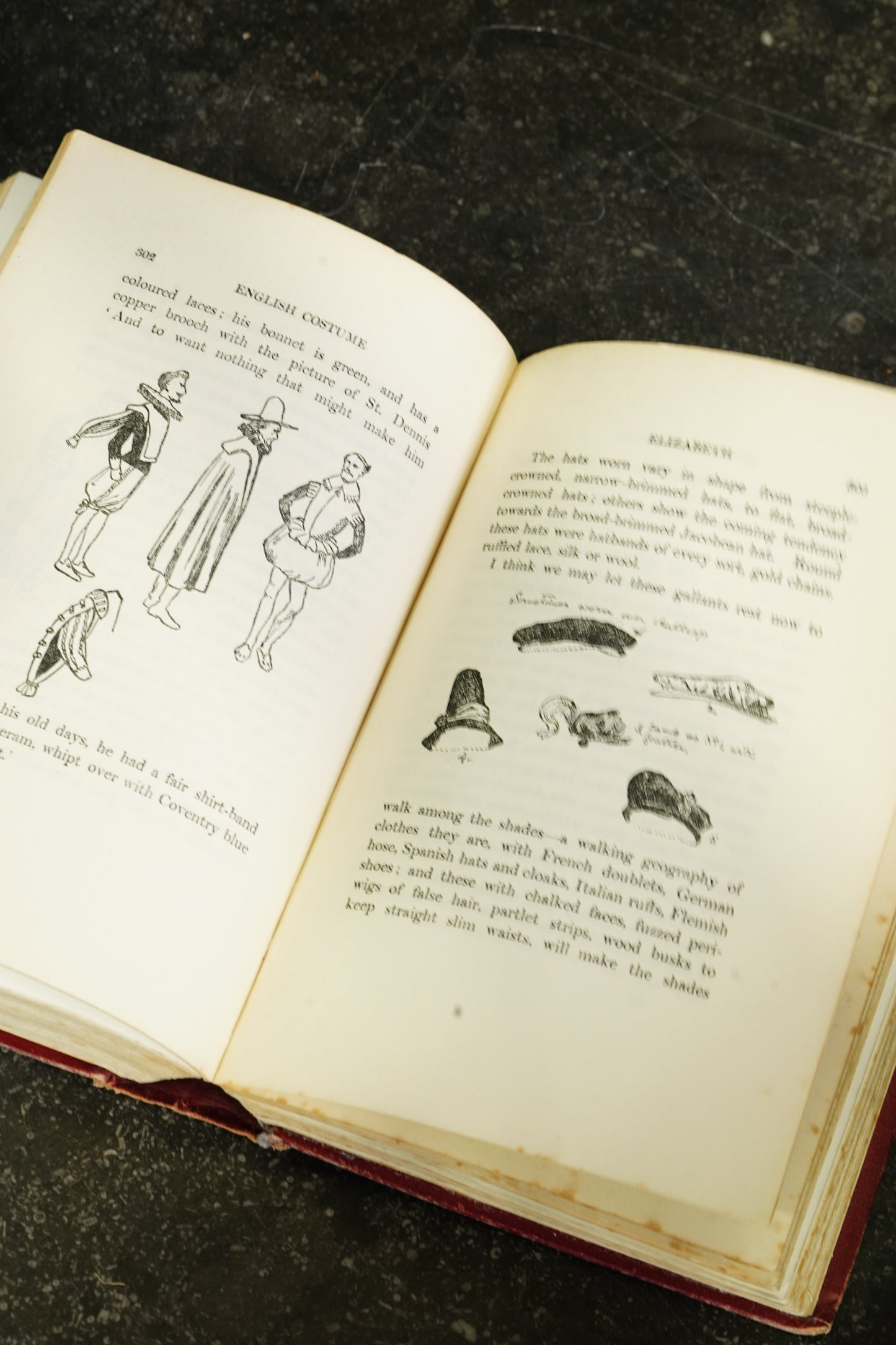 Antique English Costume Book Illustrated Calthrop 1931