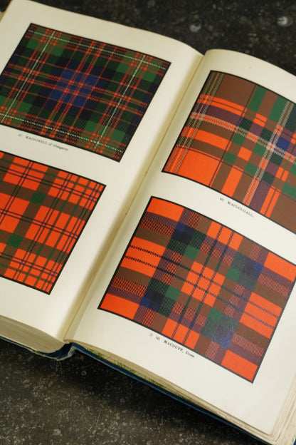 Antique Scottish Highland Clans Book First Edition Blue Cloth 1908
