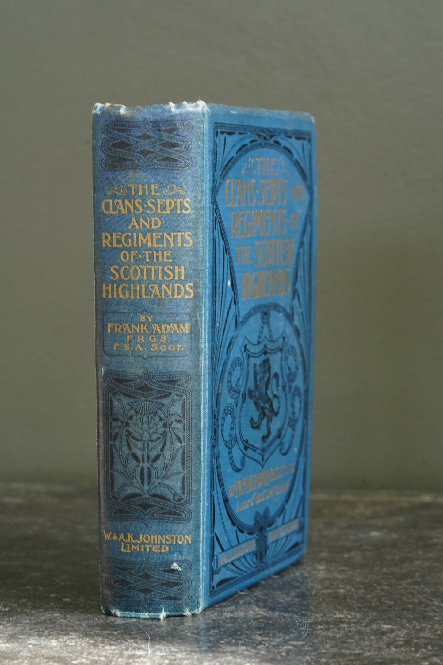 Antique Scottish Highland Clans Book First Edition Blue Cloth 1908