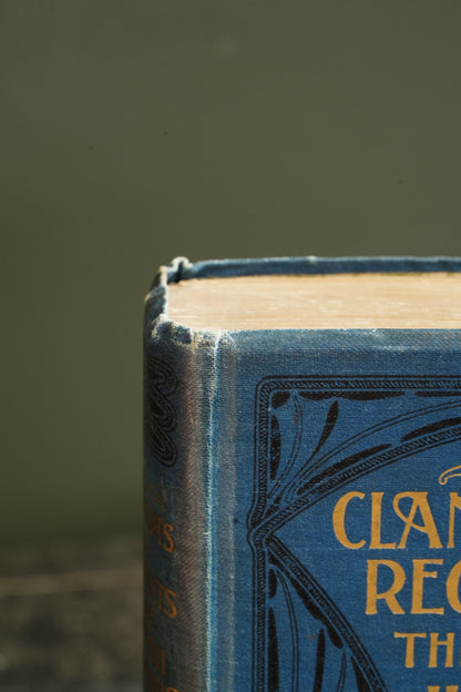 Antique Scottish Highland Clans Book First Edition Blue Cloth 1908