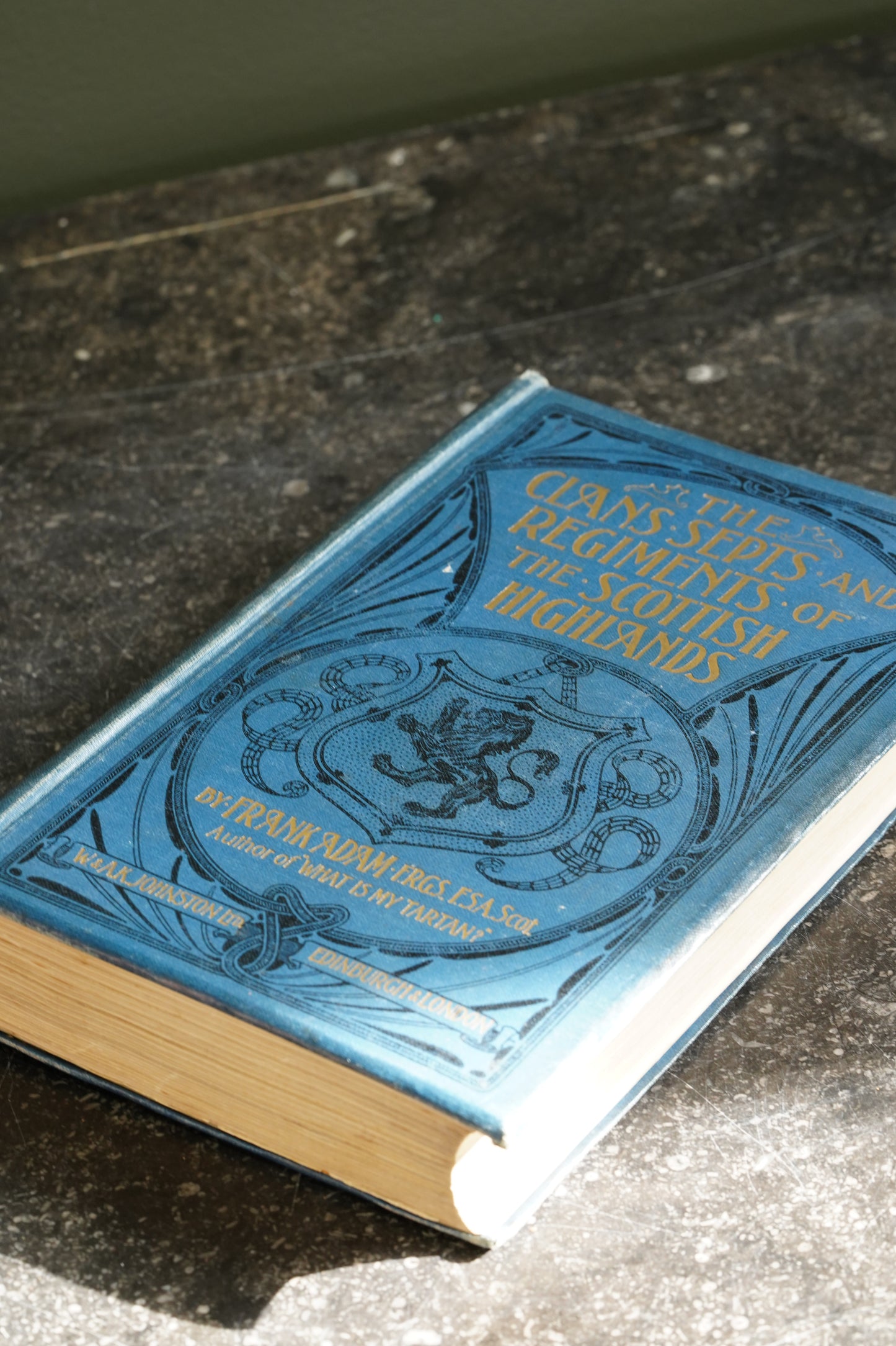 Antique Scottish Highland Clans Book First Edition Blue Cloth 1908
