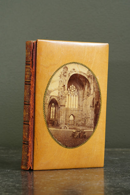 Antique Poetry Book Lady of the Lake Walter Scott Mauchline Binding