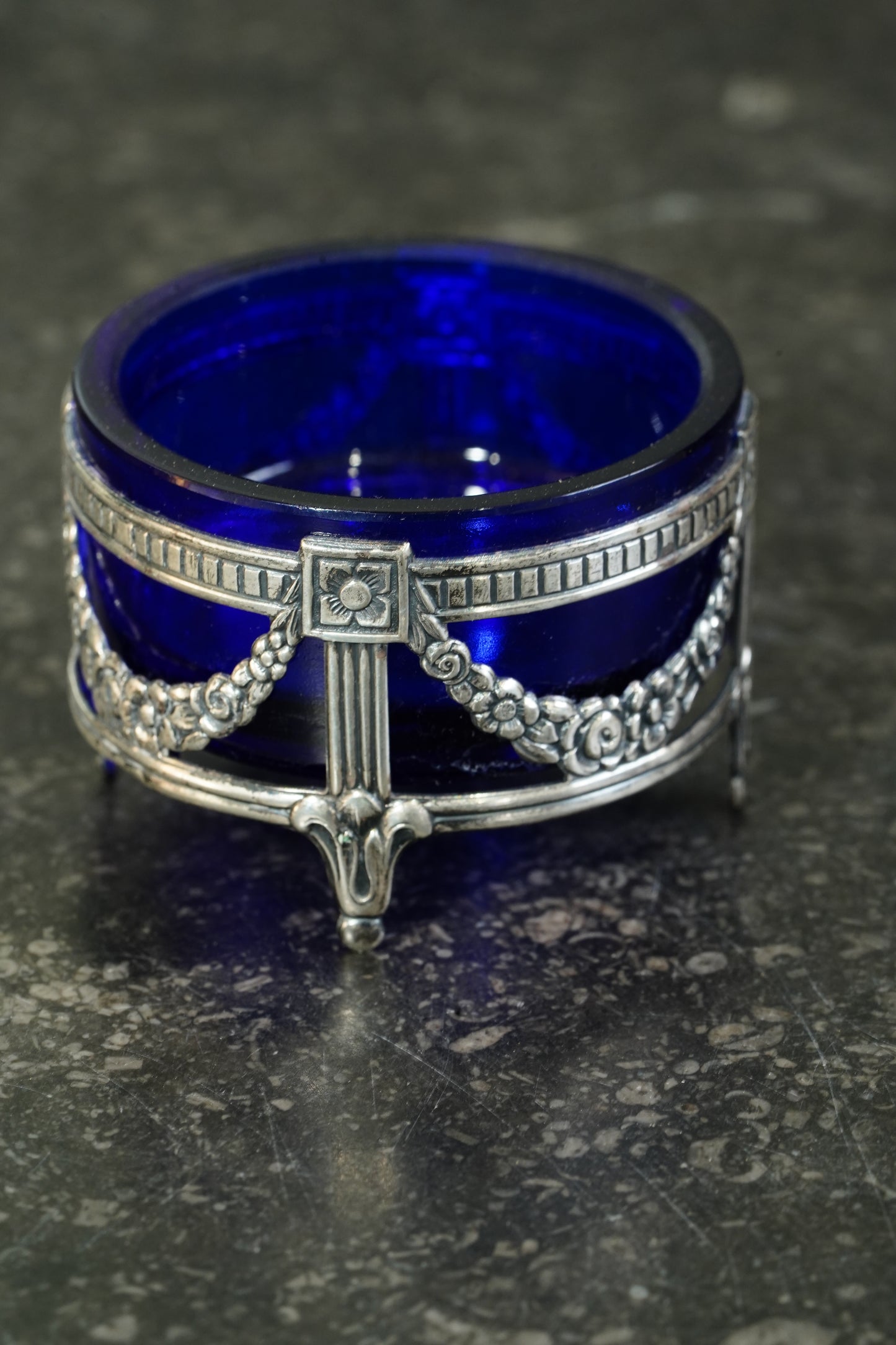 Antique French Silverplate Open Salt Cellar, Circa 1900
