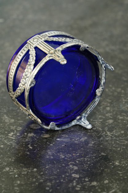 Antique French Silverplate Open Salt Cellar, Circa 1900