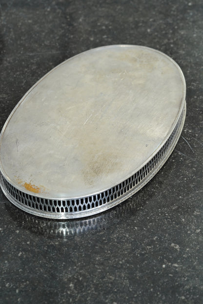 Vintage Viners Sheffield Alpha Plate Gallery Tray
