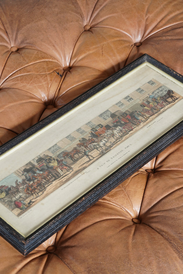 Antique English Coaching Prints, A Trip to Brighton, Set of Four Engravings secondary view