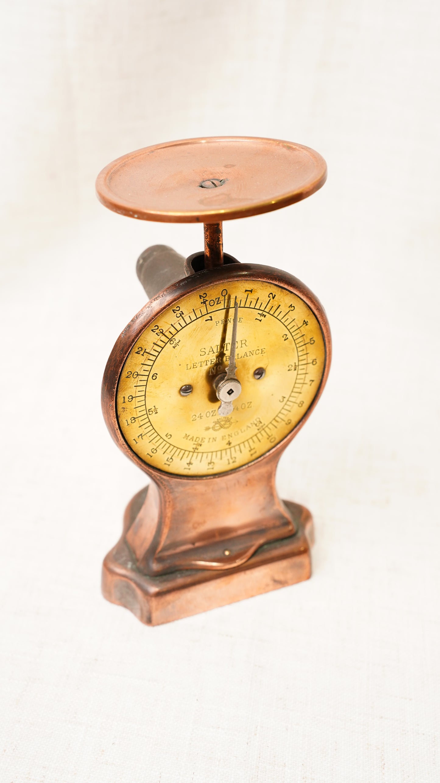 Antique Salter Copper Letter Balance Postal Scale, England