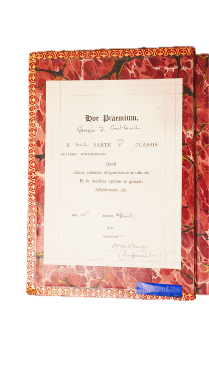 Oliver Cromwell by Charles Firth, Winchester College Prize Binding, 1905