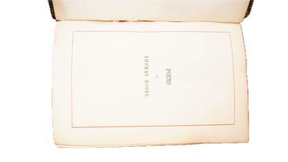 Thomas Moore Poetical Works 1863 Leather Gilt Edges
