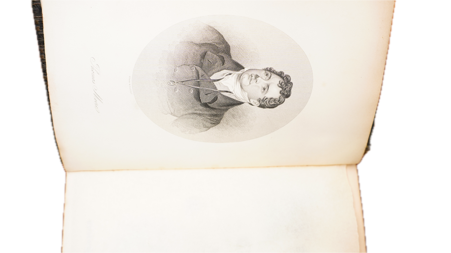 Thomas Moore Poetical Works 1863 Leather Gilt Edges