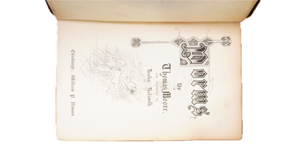 Thomas Moore Poetical Works 1863 Leather Gilt Edges