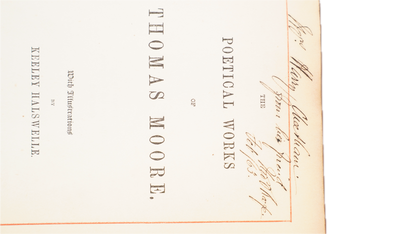Thomas Moore Poetical Works 1863 Leather Gilt Edges