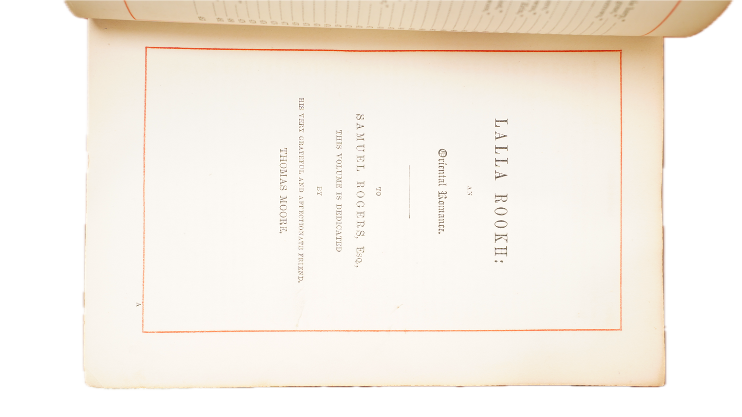 Thomas Moore Poetical Works 1863 Leather Gilt Edges