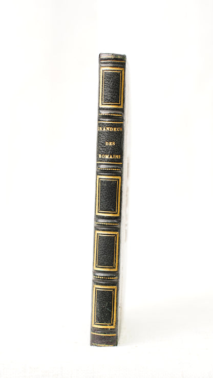 Montesquieu Grandeur des Romains 1846 Antique French Prize Binding