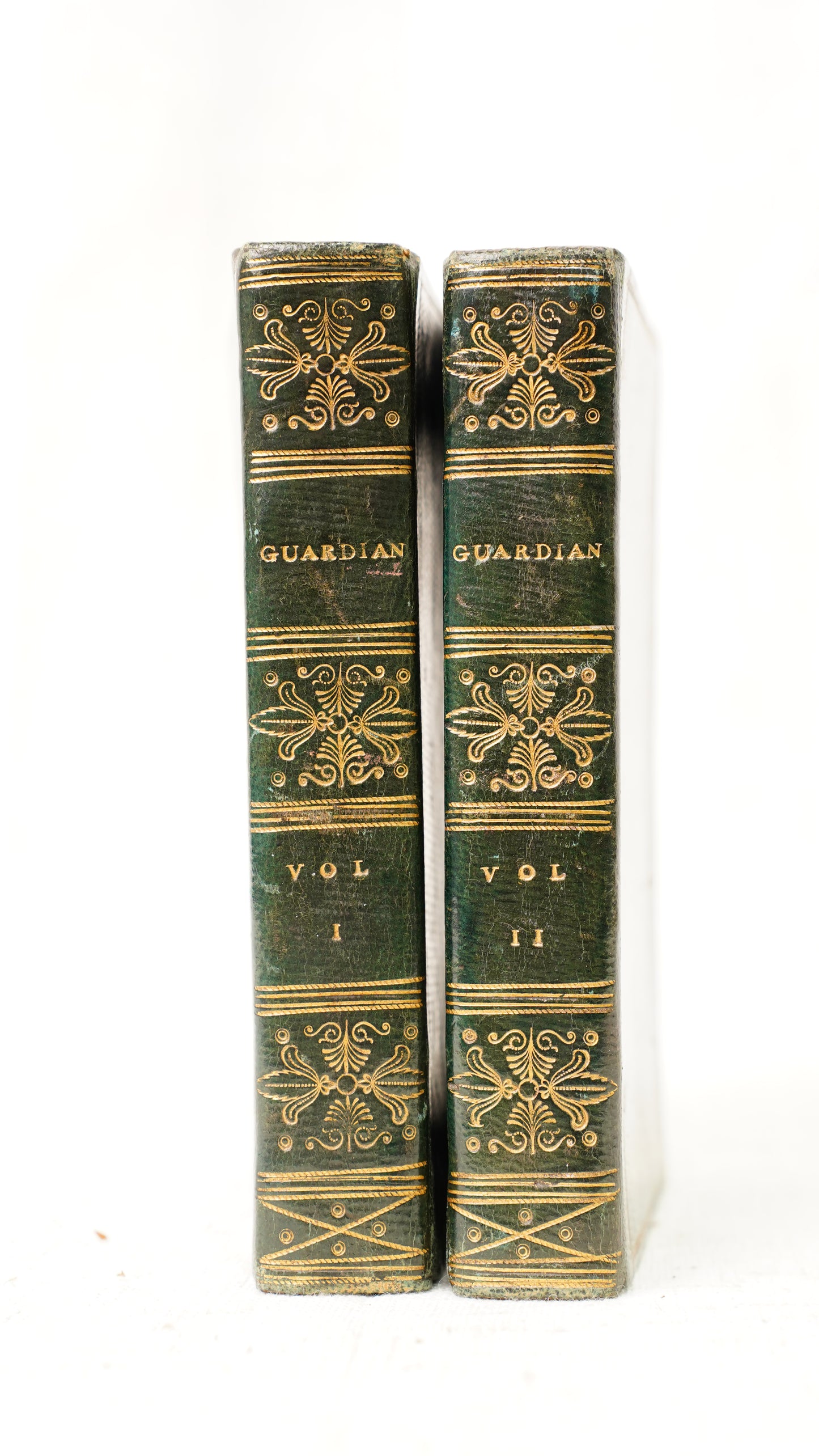 The Guardian Steele Addison 2 Volume Set 1818 Green Morocco