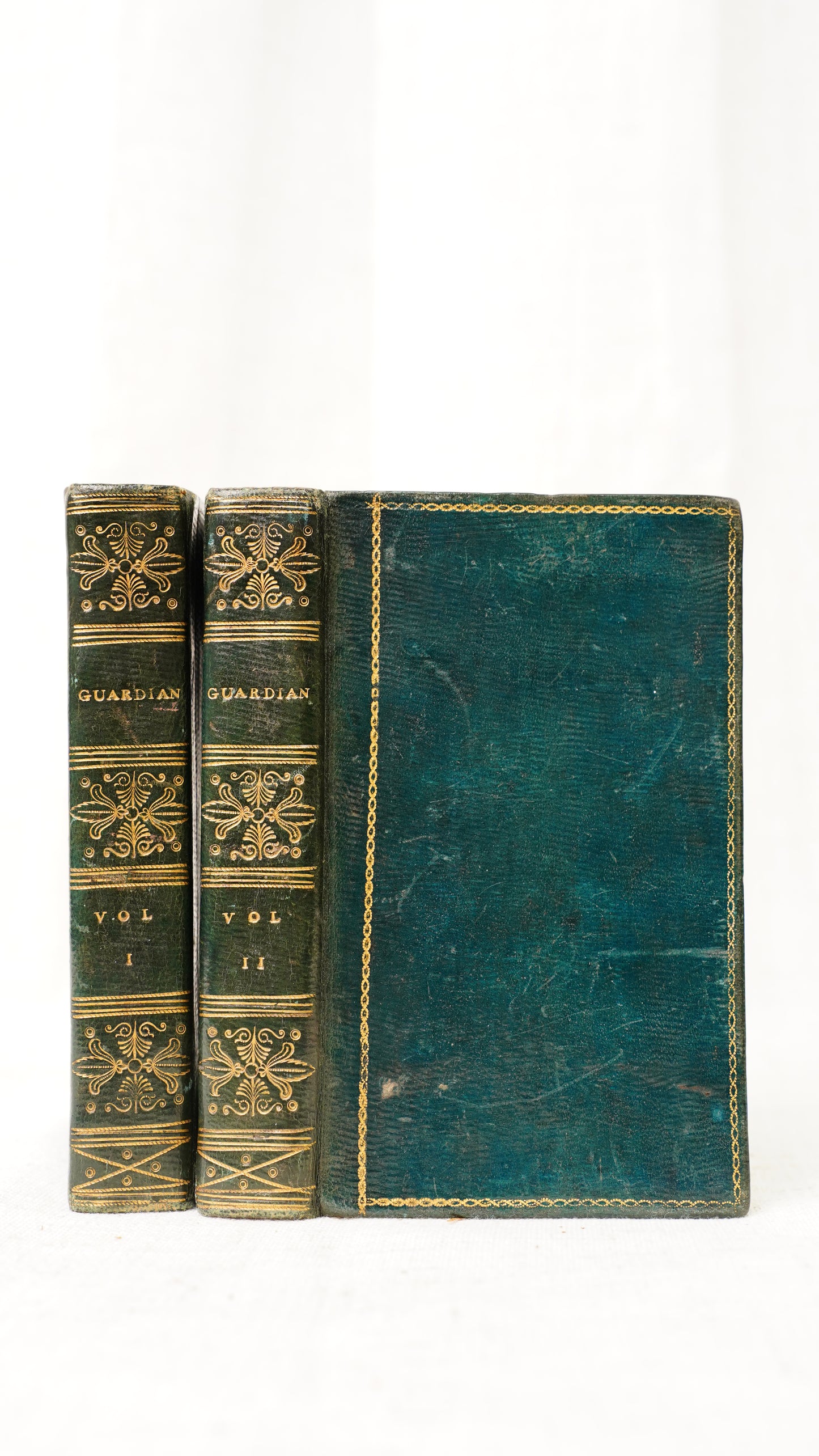The Guardian Steele Addison 2 Volume Set 1818 Green Morocco