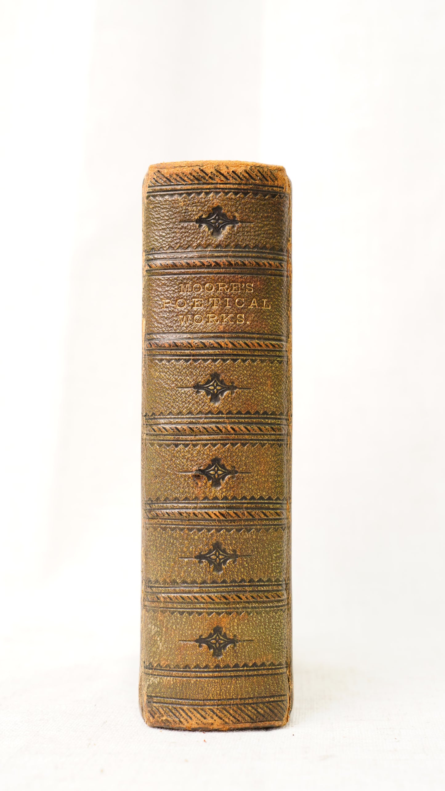 Thomas Moore Poetical Works 1863 Leather Gilt Edges