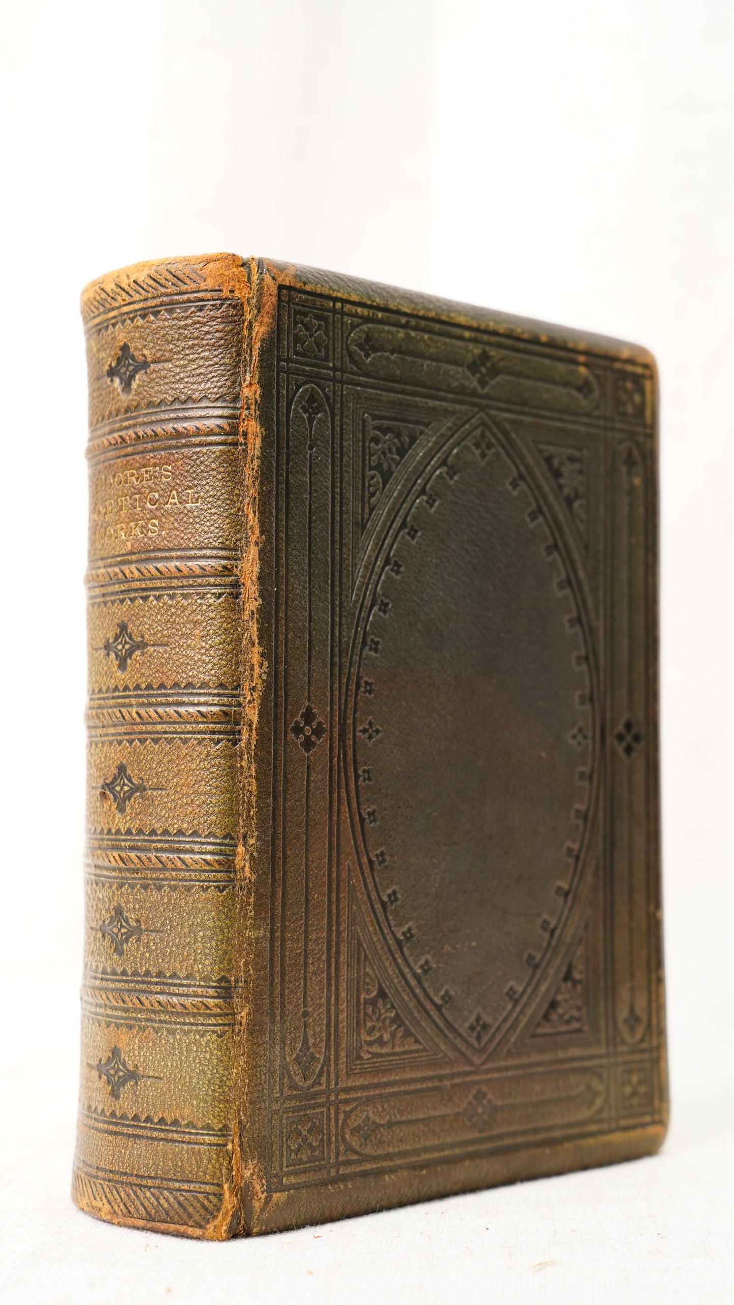 Thomas Moore Poetical Works 1863 Leather Gilt Edges