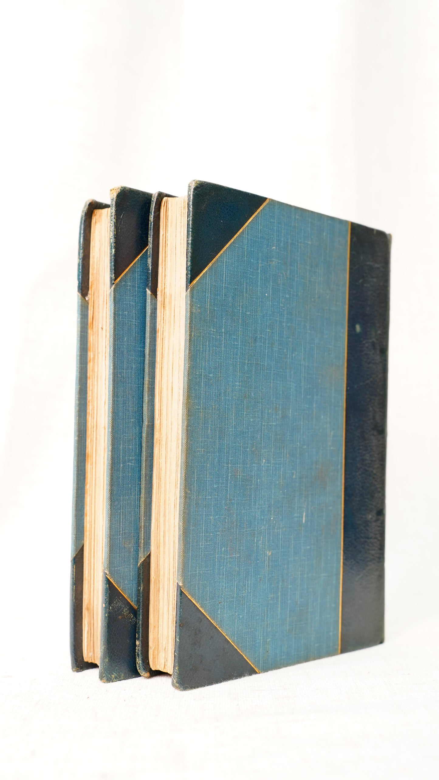 Julia Kavanagh Woman in France 1850 Antique Half-Leather Books Two Volumes