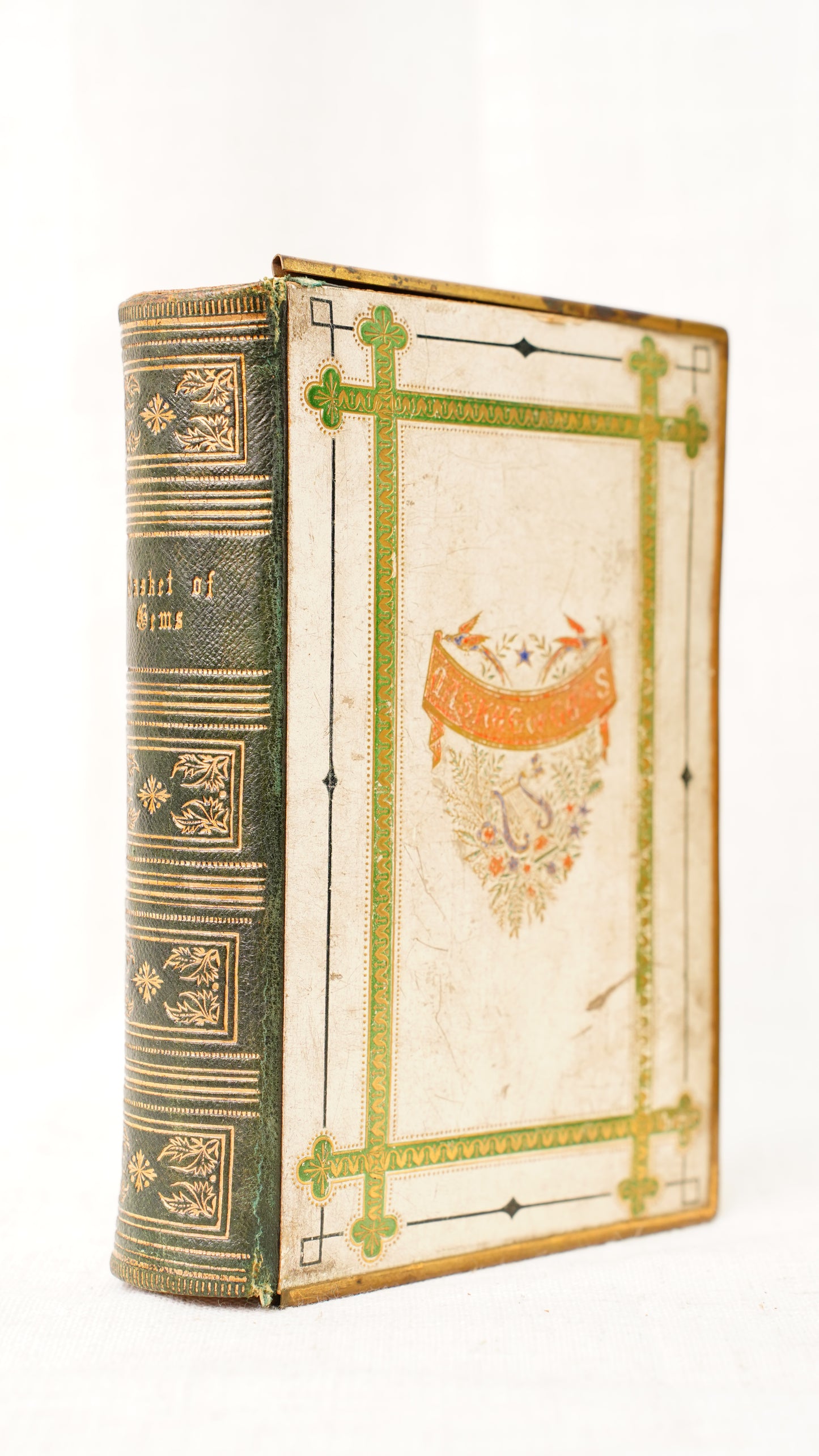 Casquet of Gems 1874 Antique Celluloid Poetry Book