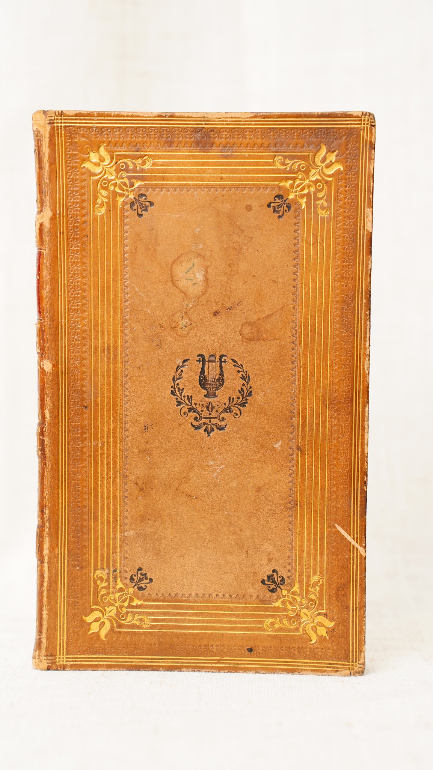 Antique 1822 Thomas Campbell Pleasures of Hope Full Calf Gilt Poetry