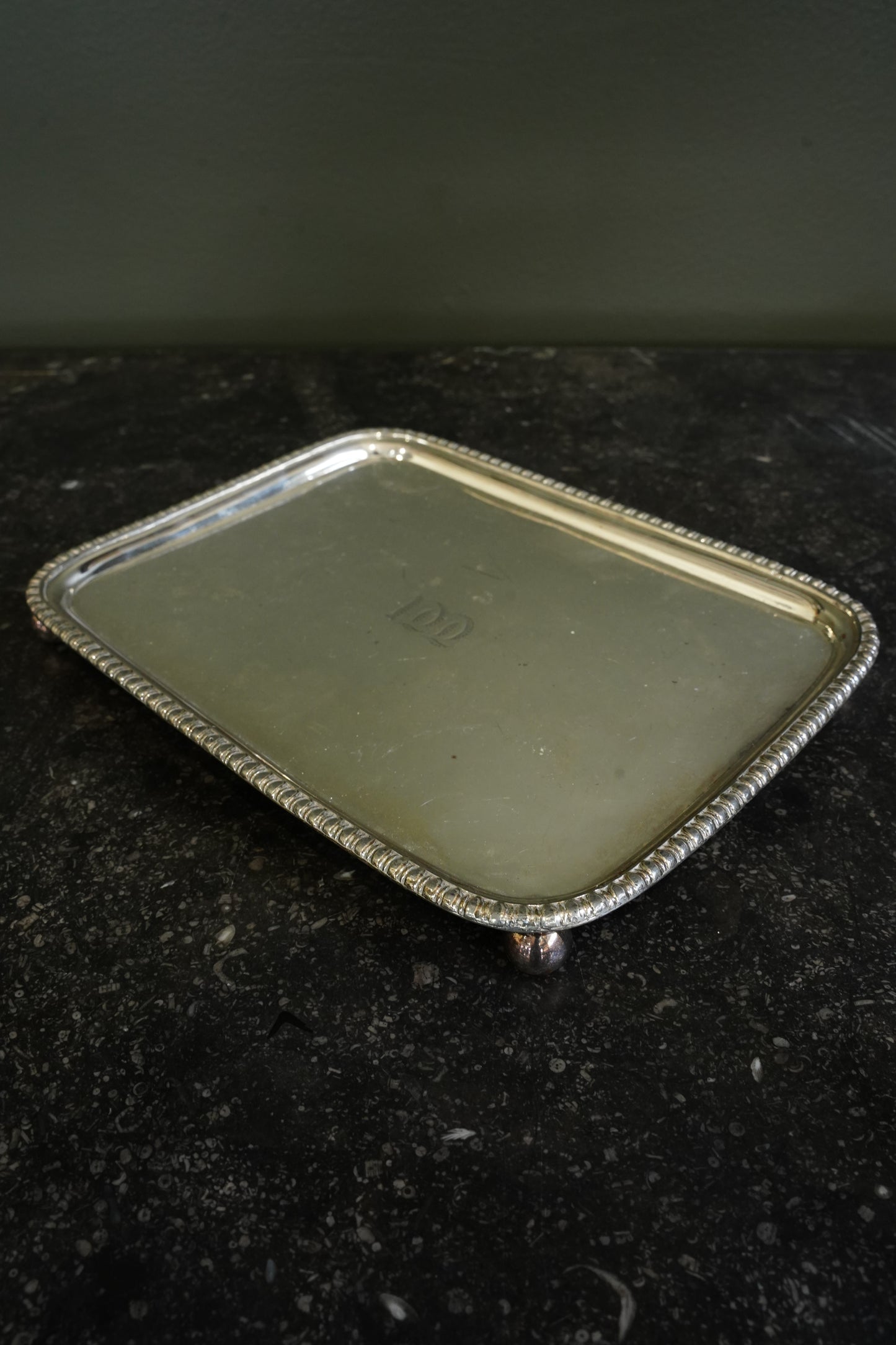 Antique English Silverplate Serving Tray