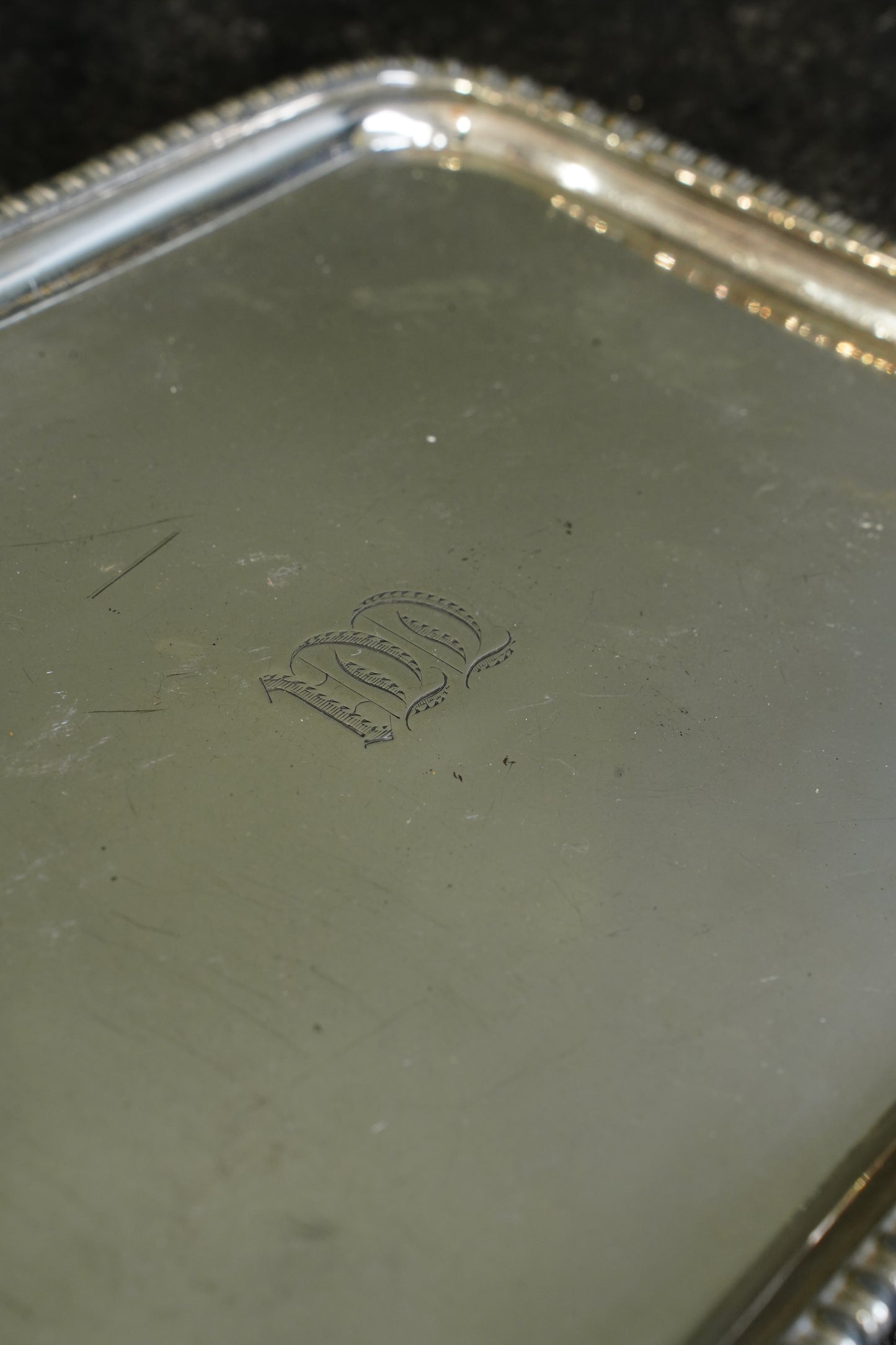 Antique English Silverplate Serving Tray