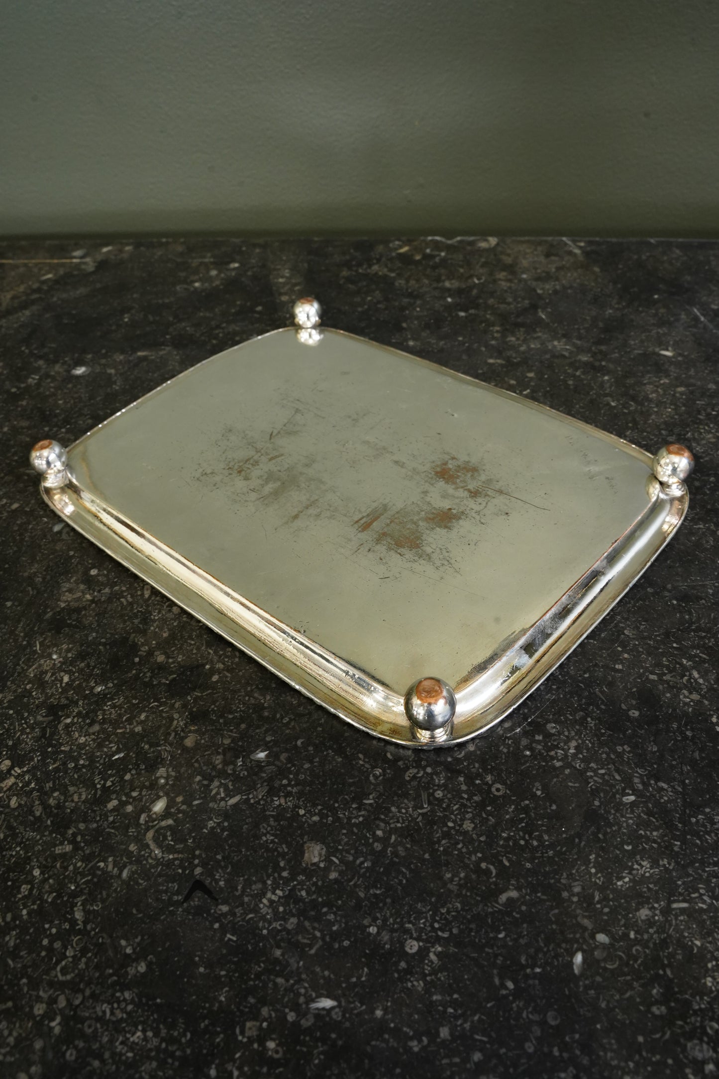 Antique English Silverplate Serving Tray