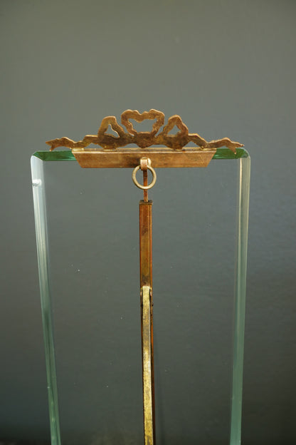 Vintage French Brass Tension Picture Frame