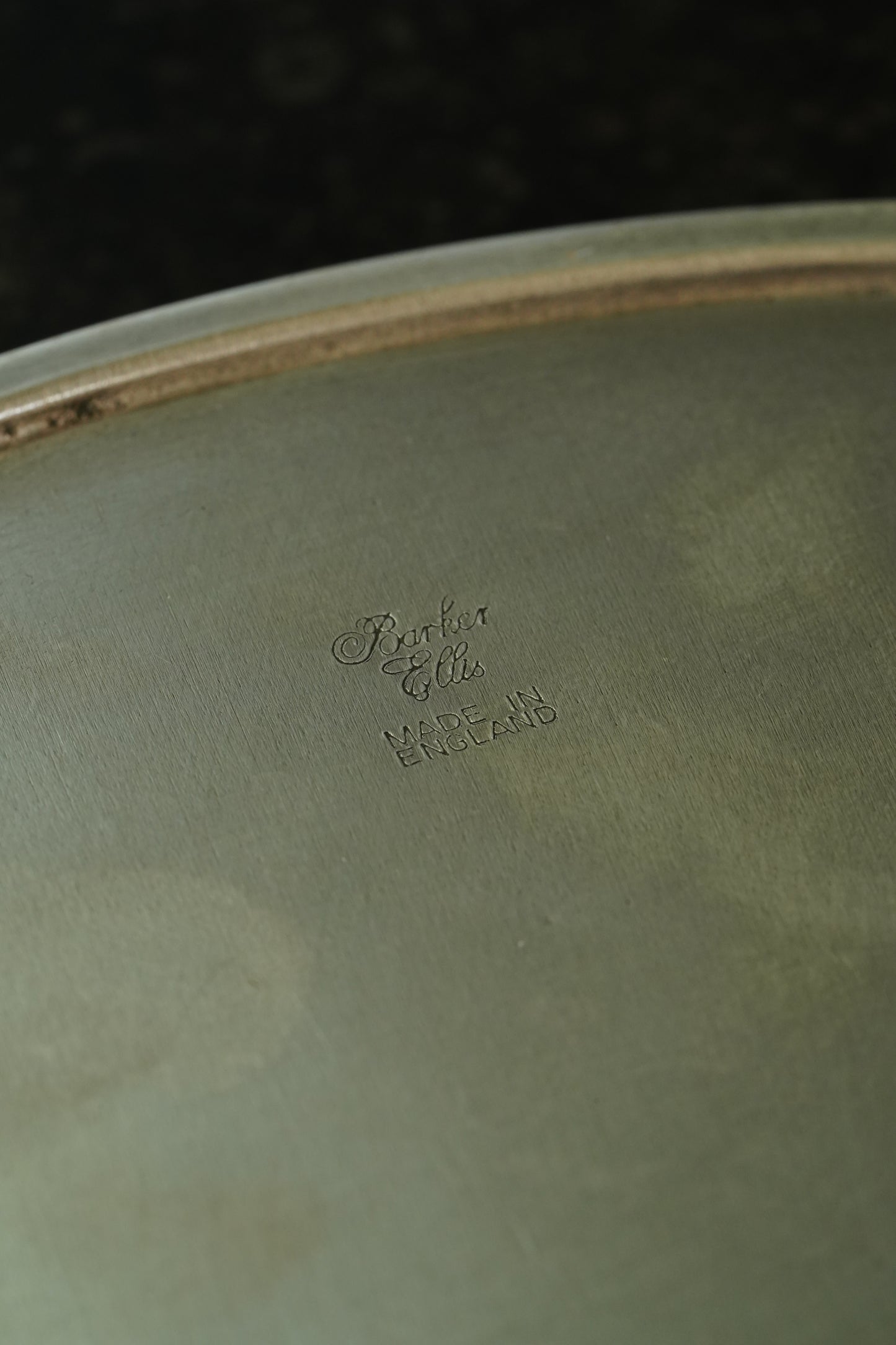 Small Vintage English Silverplate Gallery Tray