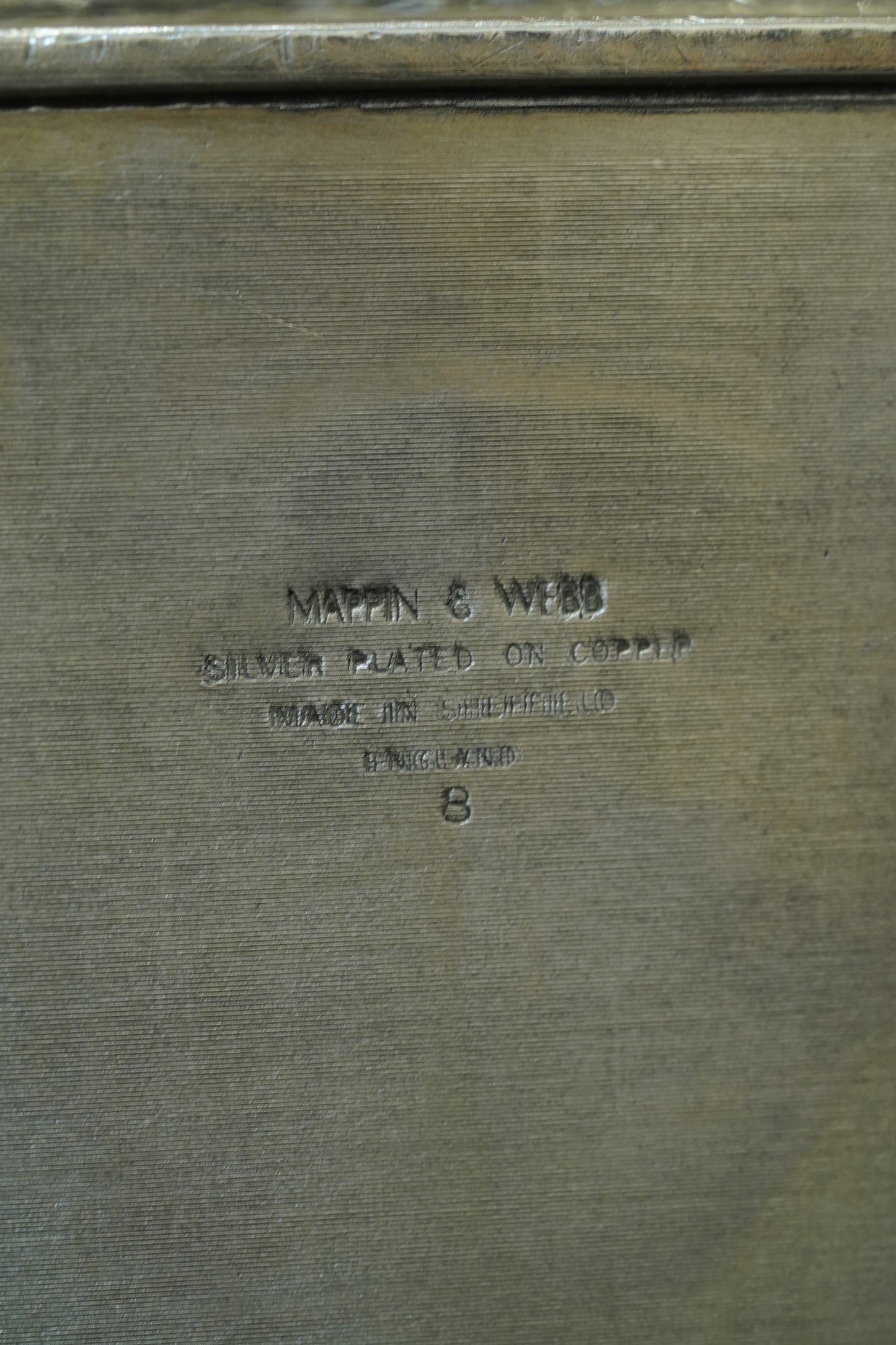 Antique Mappin & Webb Silverplate Gallery Tray, Sheffield, Rectangular