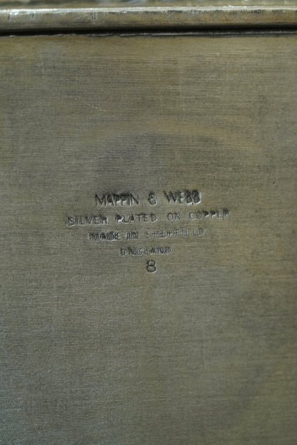Antique Mappin & Webb Silverplate Gallery Tray, Sheffield, Rectangular