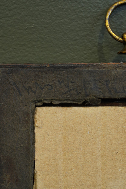 Antique Victorian Chip-Carved Wood Picture Frame, Circa 1890