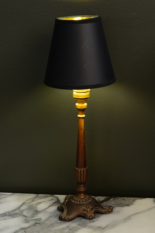 Antique French Brass Table Lamp, Louis XVI Revival secondary view