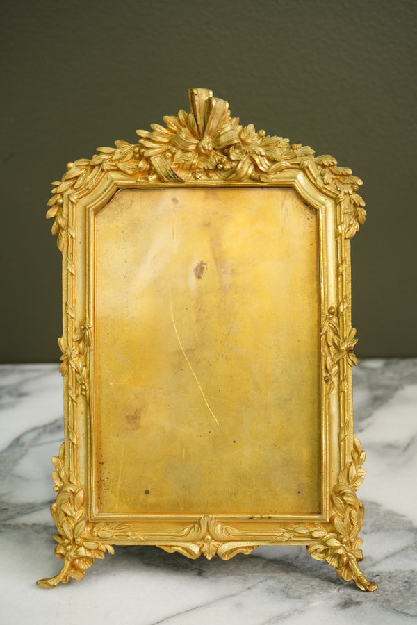 Antique French Gilt Bronze Picture Frame, Louis XVI Style secondary view