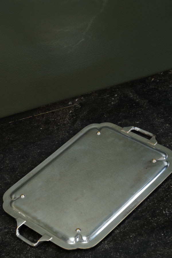 Christofle Silverplate Two-Handled Tray, Art Deco, Circa 1935 secondary view